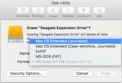 reformat wd drive for mac